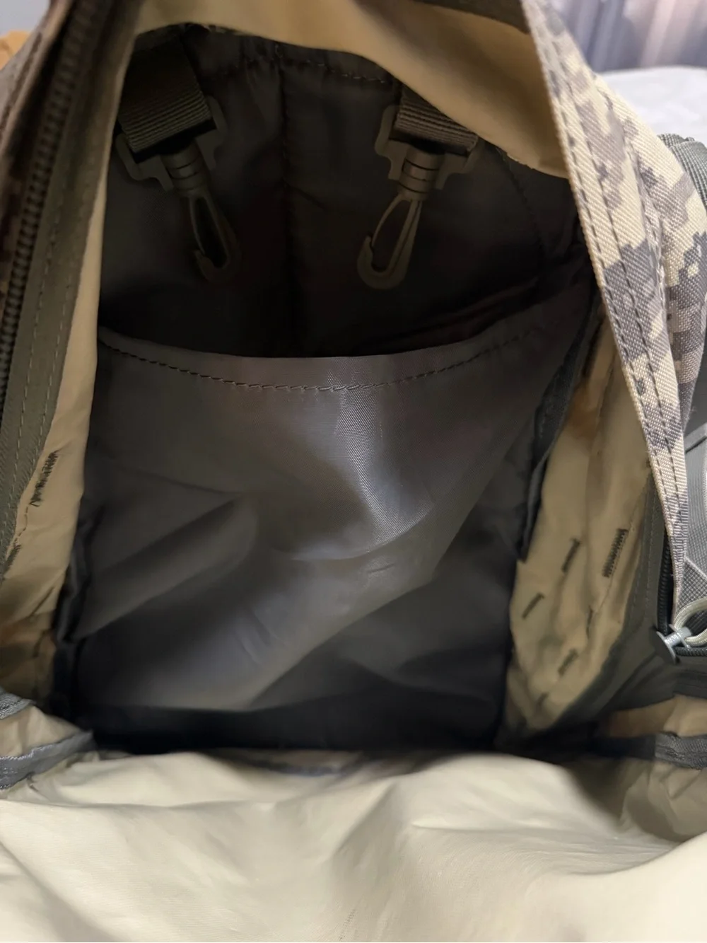 Tactical Digital Camo Military Backpack - Olive/Beige